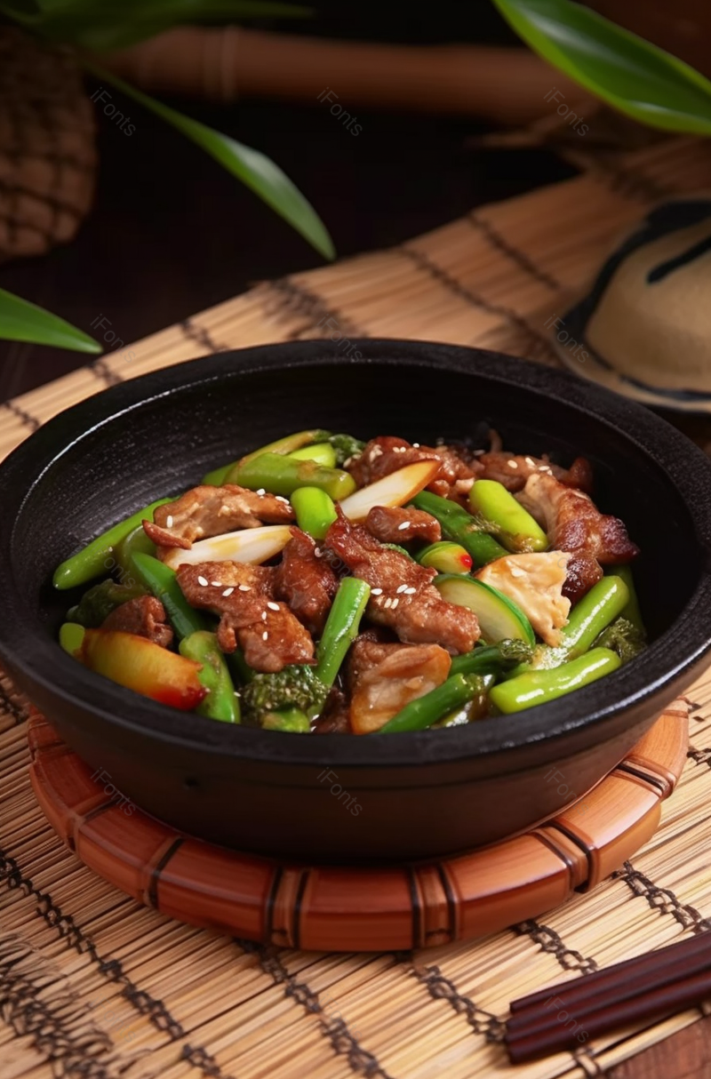 餐厅摆拍小炒肉实物,高清,摄影图,摄影图片,图片大全,摄影图免费下载